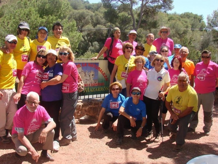 CLUB SENDERISTA AMIGOS DE LA NATURALEZA en el Día regional del senderista. Totana 29 mayo