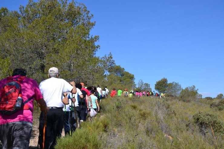 CLUB SENDERISTA AMIGOS DE LA NATURALEZA en el Día regional del senderista. Totana 29 mayo