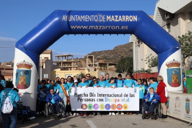 Mazarrón celebra el Día Internacional de las Personas con Discapacidad con la VI Marcha por la Inclusión