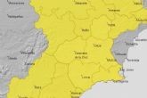 Aviso amarillo por lluvia y tormenta para martes y miércoles en Mazarrón