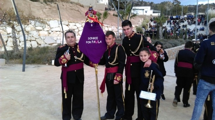 La Asociación Cornetas y Tambores de Mazarrón participó en Pliego en un certamen nacional.