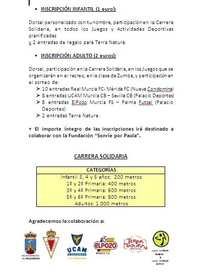 PROGRAMA CARRERA SOLIDARIA 