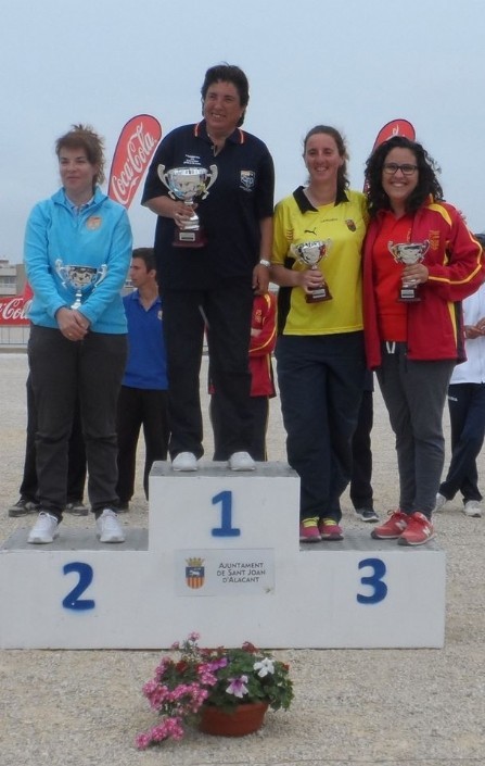 Celia Mateo, tercera en el Campeonato de España individual femenino de Petanca. San Juan 6-8 mayo.