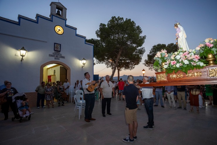 La pedanía de Leiva comienza sus fiestas en honor a la Virgen del Carmen con la Santa Misa 