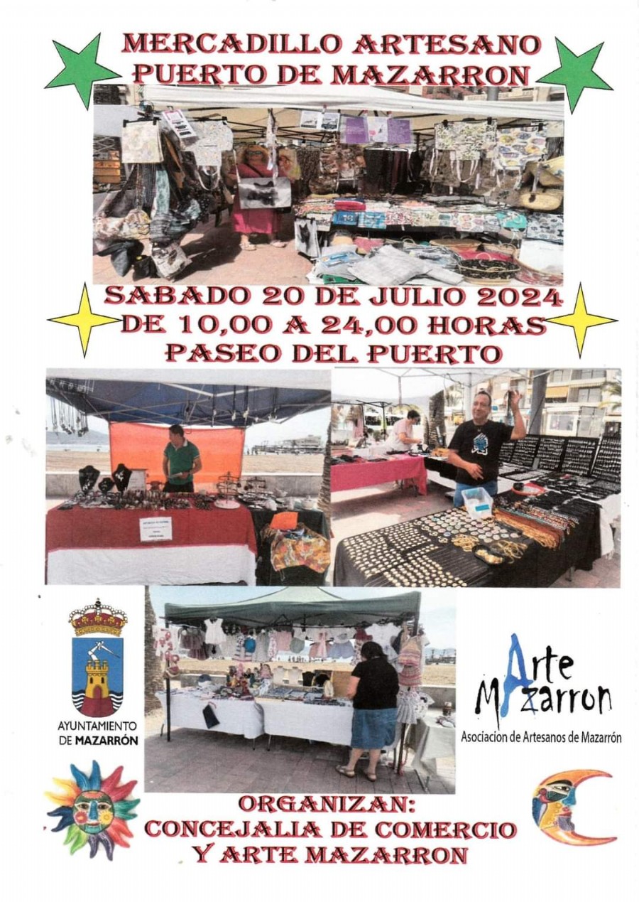 Vuelve el Mercadillo Artesano a Puerto de Mazarrón