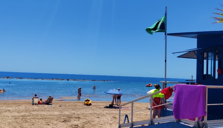 Bandera verde en todas las playas de Mazarrón para este sábado 20 de julio