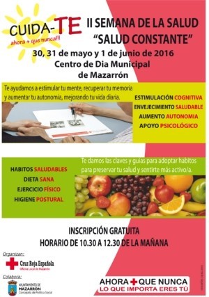 SEMANA DE LA SALUD EN EL CENTRO DE PERSONAS MAYORES DE MAZARRÓN