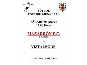 Fùtbol Estadio Municipal Mazarrón - 05/03/2016 -1ª juvenil