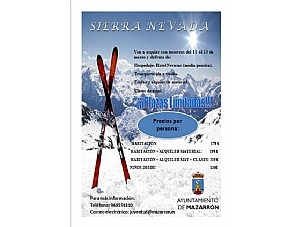 JUVENTUD ORGANIZA UN NUEVO VIAJE A SIERRA NEVADA