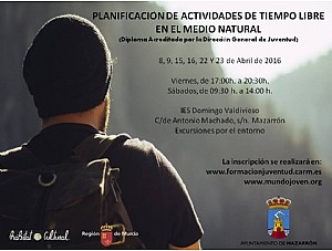 ÚLTIMAS PLAZAS PARA EL CURSO DE PLANIFICACIÓN DE OCIO DE LA CONCEJALÍA DE JUVENTUD