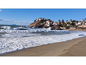 Aviso amarillo por temporal en la costa para mañana jueves con viento de 50-60 km/h