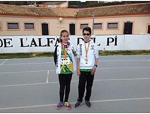 Éxito de Pablo Méndez y Natalia Aznar en el campeonato de España de discapacidad celebrado en Alfaz del Pí