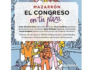 Asamblea Podemos Región de Murcia en Puerto de Mazarrón. Viernes 20 de mayo