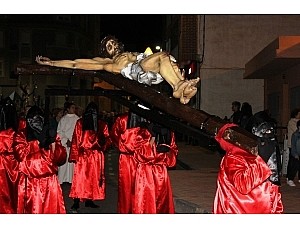 Procesión de LAS PROMESAS, CRISTO DE LA SOLEDAD. MIÉRCOLES SANTO en Mazarrón.