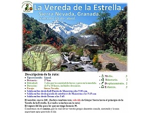 CLUB SENDERISTA AMIGOS DE LA NATURALEZA. La Vereda de la Estrella. Sª Nevada. 30 abril.