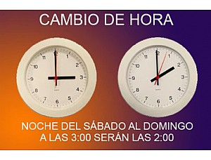 El próximo cambio de hora será en la madrugada del sábado al domingo