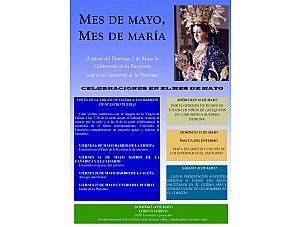 CELEBRACIONES DE LA PARROQUIA DE MAZARRÓN DURANTE EL MES DE MAYO