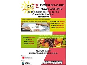 SEMANA DE LA SALUD EN EL CENTRO DE PERSONAS MAYORES DE MAZARRÓN