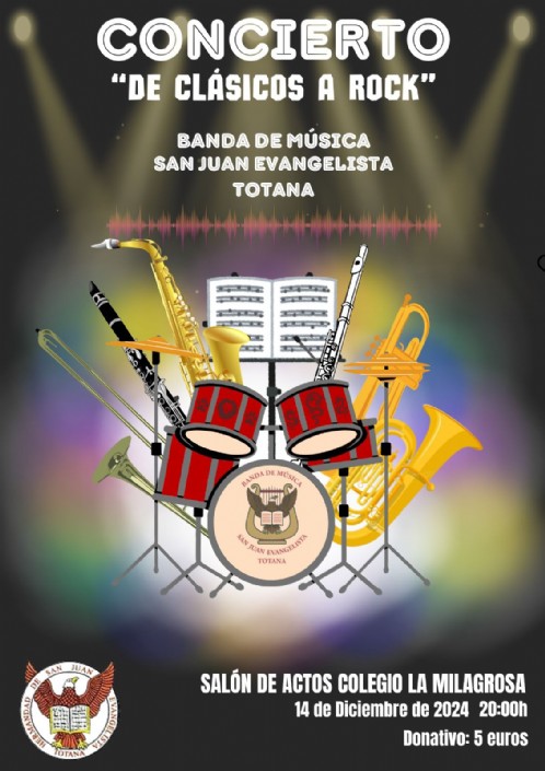 LA BANDA DE MÚSICA DE LA HERMANDAD DE SAN JUAN EVANGELISTA OFRECERÁ UN CONCIERTO