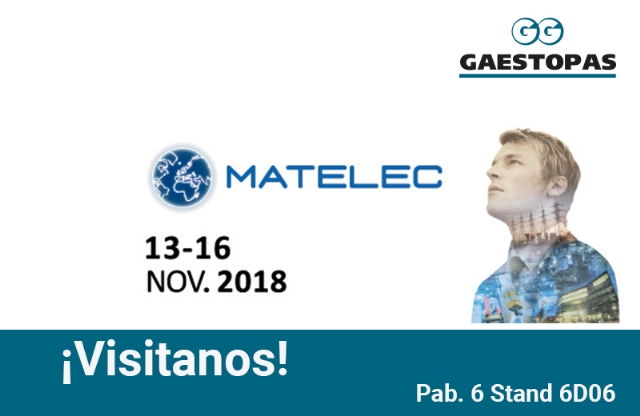 GAESTOPAS PARTICIPARÁ EN MATELEC 2018