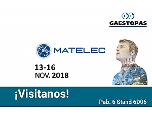 GAESTOPAS PARTICIPARÁ EN MATELEC 2018