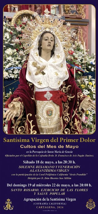 Besamano en honor a la Stma. Virgen del Primer Dolor