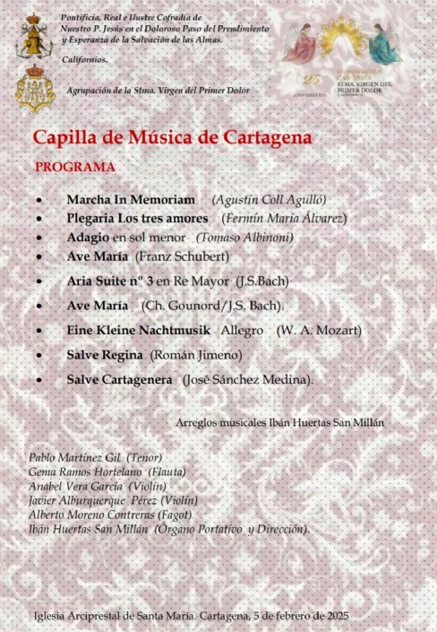 Concierto de la Capilla de Música de Cartagena